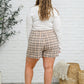 Cute As A Button Plaid Mini Skort