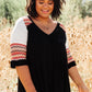 Cyprus Top in Black/Multi
