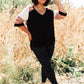 Cyprus Top in Black/Multi