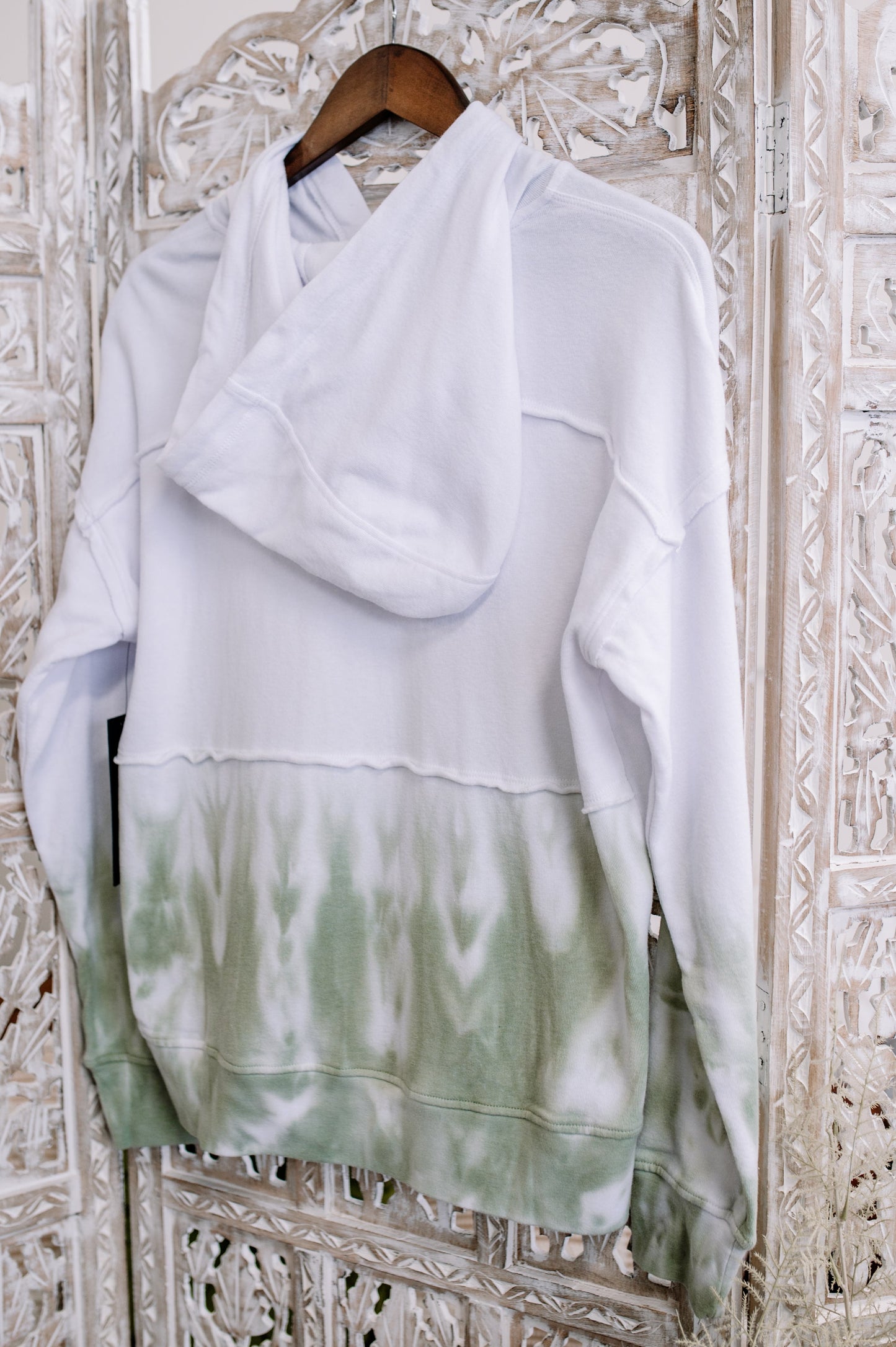 A Walk In The Woods Hoodie In Forest Tie Dye