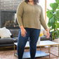 Wishful Thinking Henley In Olive