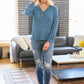 Waffle Love Thermal Top In Blue