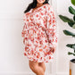 Surplice Dress With Tie Back Detail In August Florals