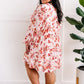 Surplice Dress With Tie Back Detail In August Florals