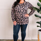 Mocha Animal Print Tunic Top