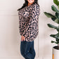Mocha Animal Print Tunic Top
