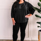 Dolman Sleeve Button Henley Top in Deep Montana Midnight 11.20