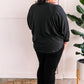 Dolman Sleeve Button Henley Top in Deep Montana Midnight 11.20