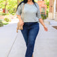 Risen Sofia Dark Wash Skinny Jeans