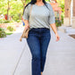 Risen Sofia Dark Wash Skinny Jeans
