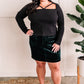 High Waisted Corduroy Skirt In Emerald By Judy Blue Jeans