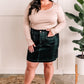 High Waisted Corduroy Skirt In Emerald By Judy Blue Jeans