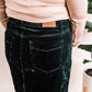 High Waisted Corduroy Skirt In Emerald By Judy Blue Jeans