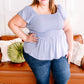 I Flit, I Float Baby Blue Smocked Flutter Sleeve Top