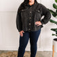 Oversized Shacket In Urban Grey