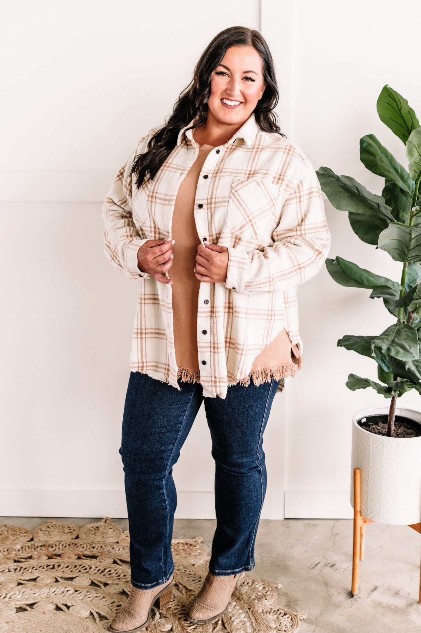 Join The Fray Sweater In Champagne Taupe