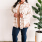 Soft Plaid Button Down Top In Fresh Neutrals
