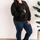 Lace Up Soft Swoodie In Magenta & Black