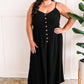 Button Down Jumpsuit In Natural Black