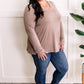 V Neck Top In Soft Macchiato 11.24