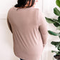 V Neck Top In Soft Macchiato 11.24