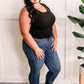 Sleeveless Layering Half Shirt In Black 11.24