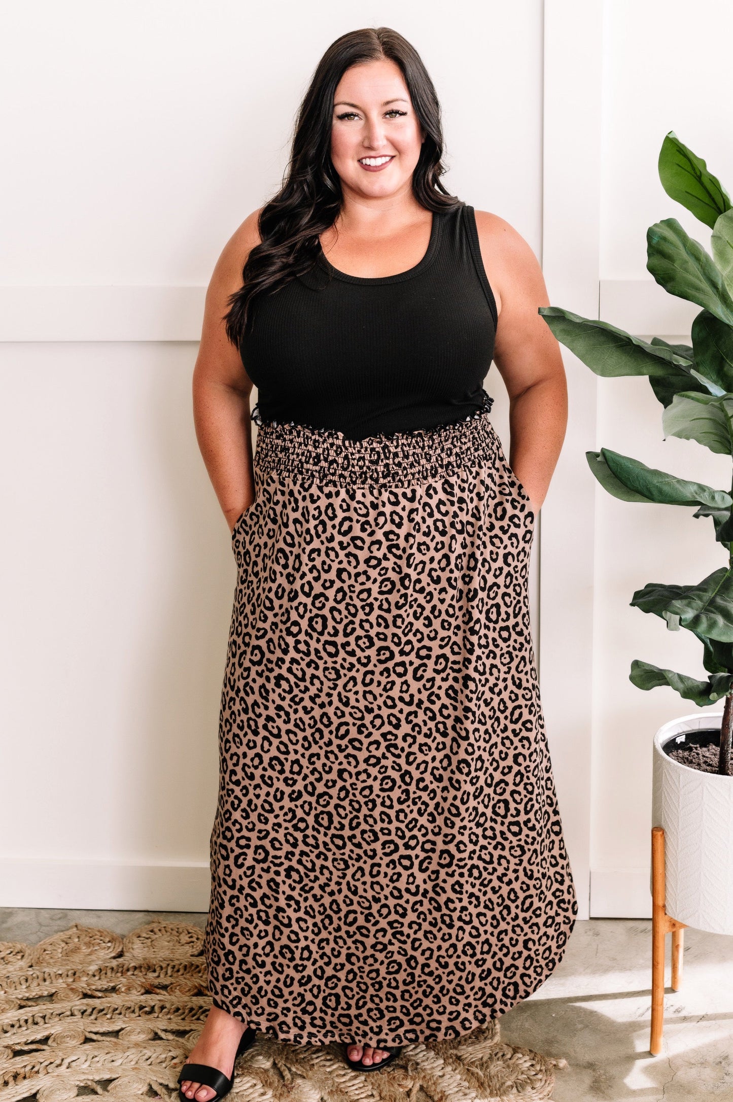 Soft Mocha Animal Print Skirt 11.24