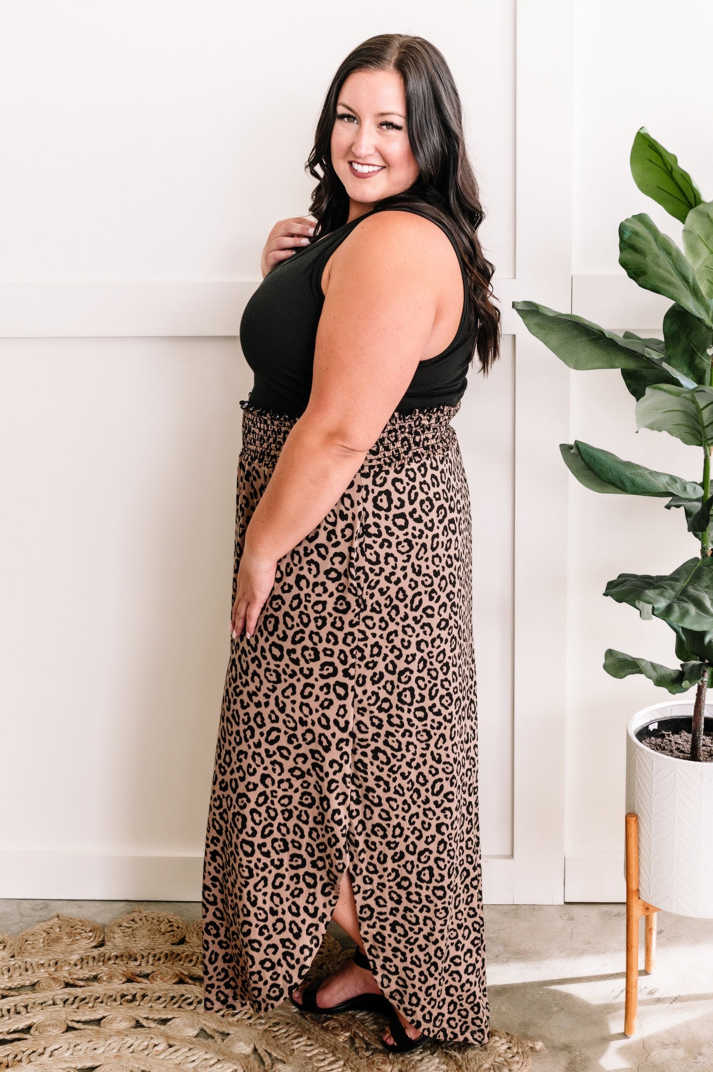Soft Mocha Animal Print Skirt 11.24