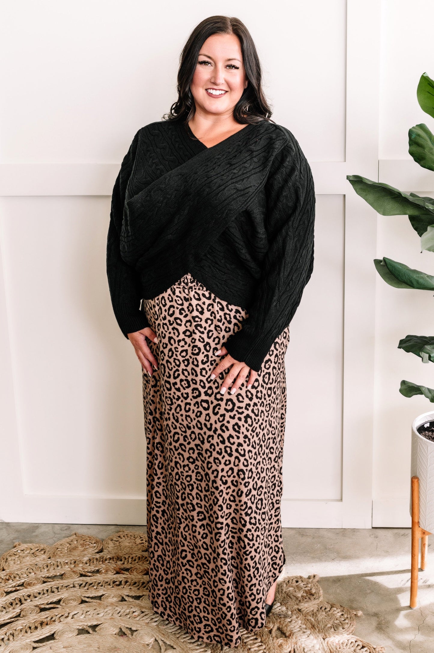 Soft Mocha Animal Print Skirt 11.24