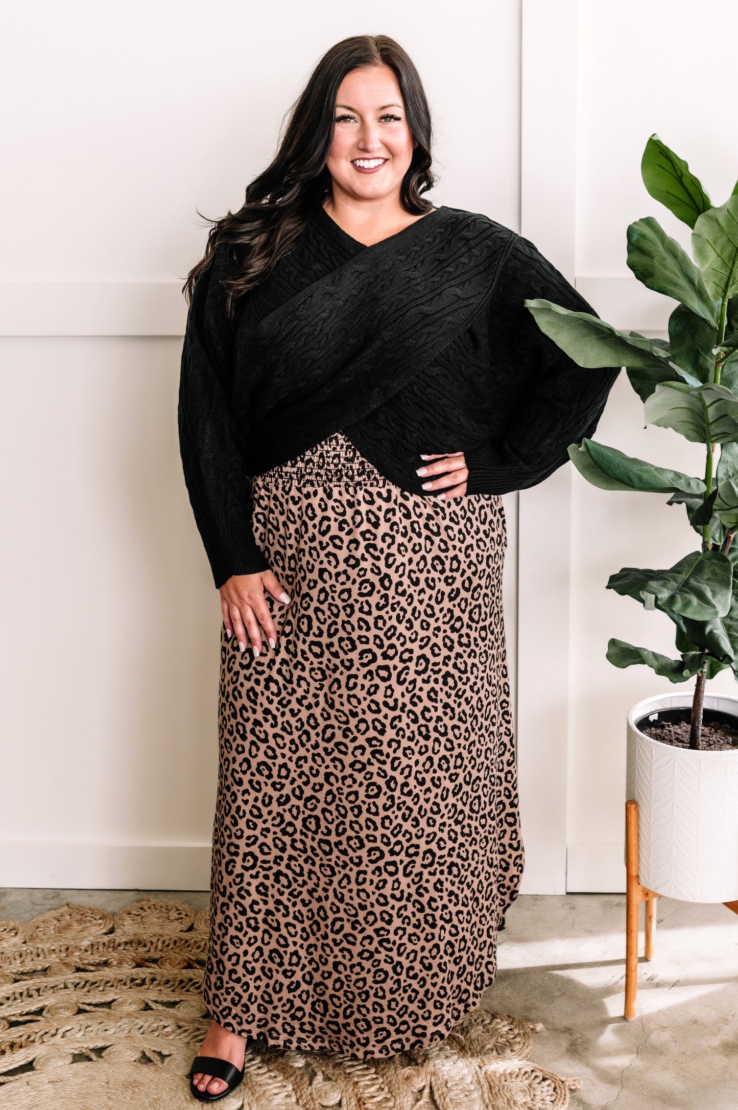 Soft Mocha Animal Print Skirt 11.24