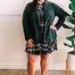 Front Dress With Attached Shorts In Tartan Plaid Green 11.22