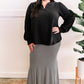 Striking Maxi Skirt In Black & White Stripes 11.21