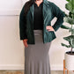 The Office Corduroy Blazer In Deep Green 11.21