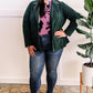 The Office Corduroy Blazer In Deep Green 11.21