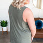 Playing The Field Green Sleeveless Top