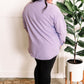Minky Lined Shacket In Shimmering Violet