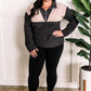 Quarter Zip Athletic Pullover In Grey & Taupe