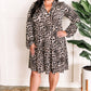 Gabby Front Tiered Long Sleeve Dress In Animal Print 11.24