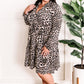 Gabby Front Tiered Long Sleeve Dress In Animal Print 11.24