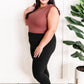 Sleeveless Ruffle Bodysuit In Dusty Mauve