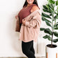 Sleeveless Ruffle Bodysuit In Dusty Mauve