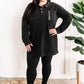 Sweatshirt Tunic In Costal Black 11.21