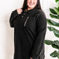 Sweatshirt Tunic In Costal Black 11.21