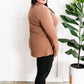 Button Front Knit Top With Elbow Patch Detail In Autumn Leaves 11.20