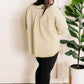 Mineral Wash Button Down Denim Jacket In Fall Pear