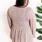 Smocked Babydoll Blouse In Ditsy Floral