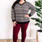 Let It Snow Knit Top In Evening Star