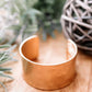 Wide Cuff In Worn Gold