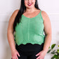 Knit Sleeveless Top In Sea Green