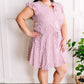Striped Fit & Flare Dress In Candy Pink